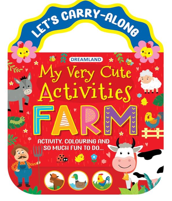 Farm- Let's Carry-Along Activity, Colouring Book for Kids